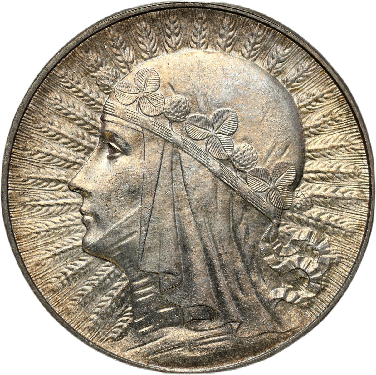 II RP. 5 złotych 1934 głowa kobiety – PIĘKNE